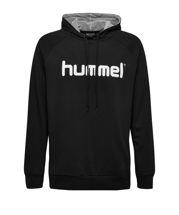 Hummel Cotton Logo Hoody Kids Schwarz F2001 - schwarz