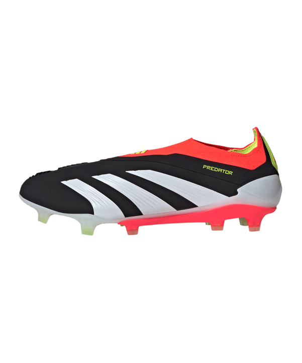 adidas Predator Elite LL FG Solar Energy Schwarz Weiss Rot - schwarz