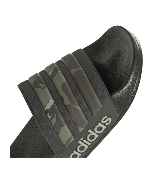 adidas Adilette Shower Badelatsche Grün Grau - gruen