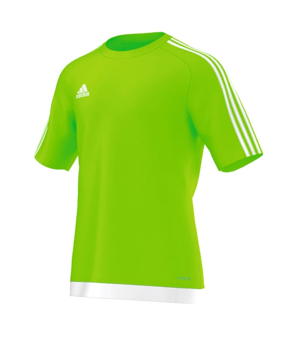 adidas Estro 15 Trikot kurzarm Hellgrün Weiss - gruen