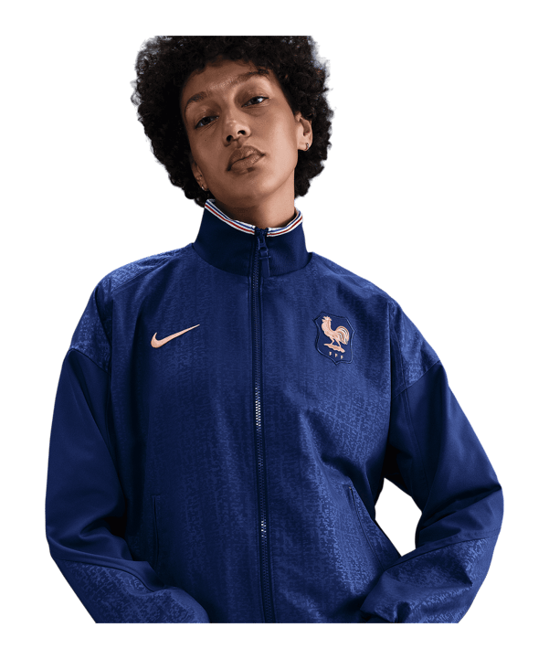 Nike France Strike Anthem Jacke Damen Blau F492 - blau