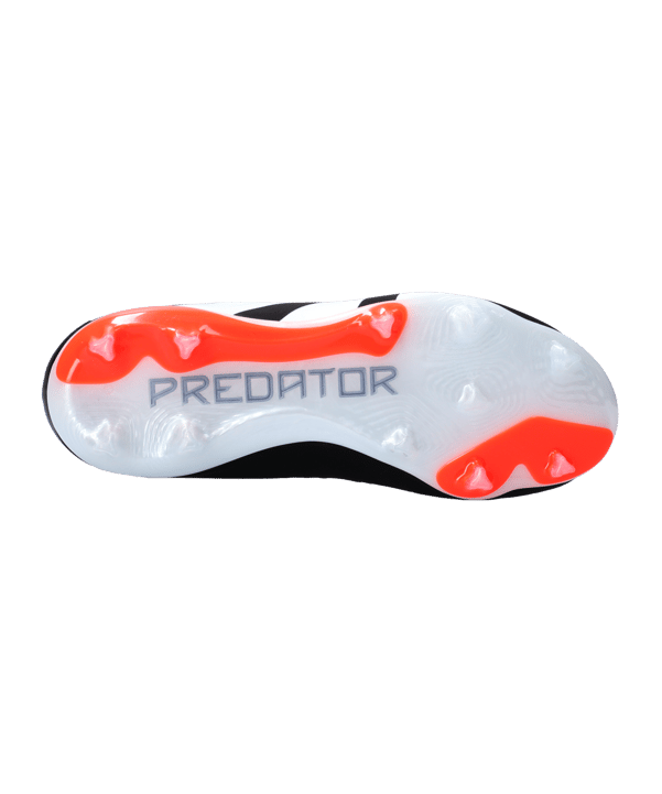 adidas Predator Elite LL FG Solar Energy Kids Schwarz Weiss Rot - schwarz