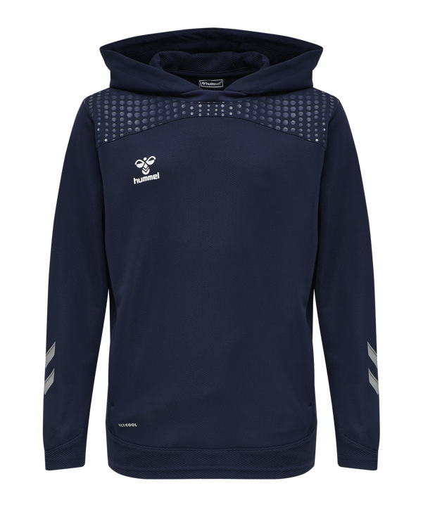 Hummel hmlLEAD Poly Hoodys Kids Blau F7026 - blau