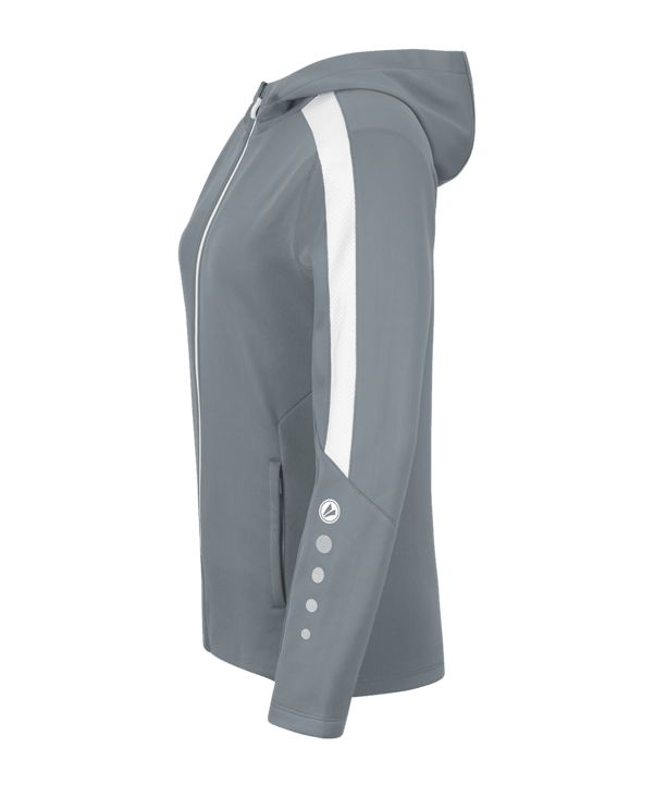 JAKO Power Kapuzenjacke Damen Grau F840 - grau