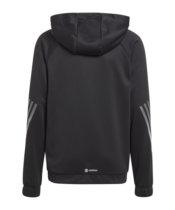 adidas Sportswear Train Icons 3S Hoody Kids Schwarz - schwarz