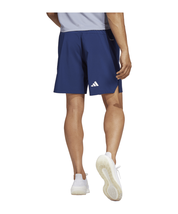 adidas 3Bar Short Blau Gelb Orange - dunkelblau