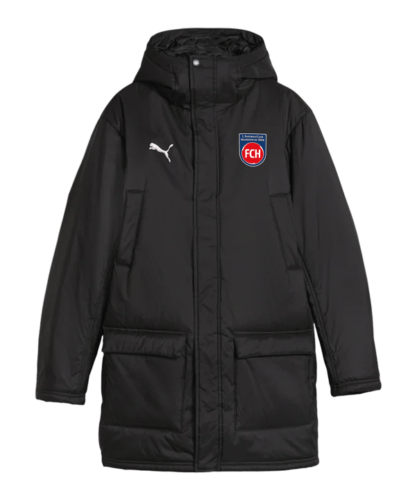 PUMA 1. FC Heidenheim Winterjacke Schwarz F03 - schwarz