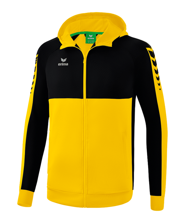 Erima Six Wings Kapuzenjacke Kids Gelb F1032213 - gelb