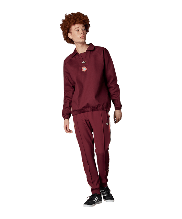 adidas FC Bayern München Icon Terrace Sweatshirt Rot - rot