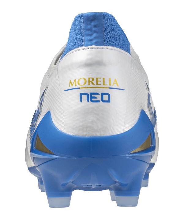 Mizuno Morelia Neo IV Beta Made in Japan FG Mugen Weiss Blau F25 - weiss