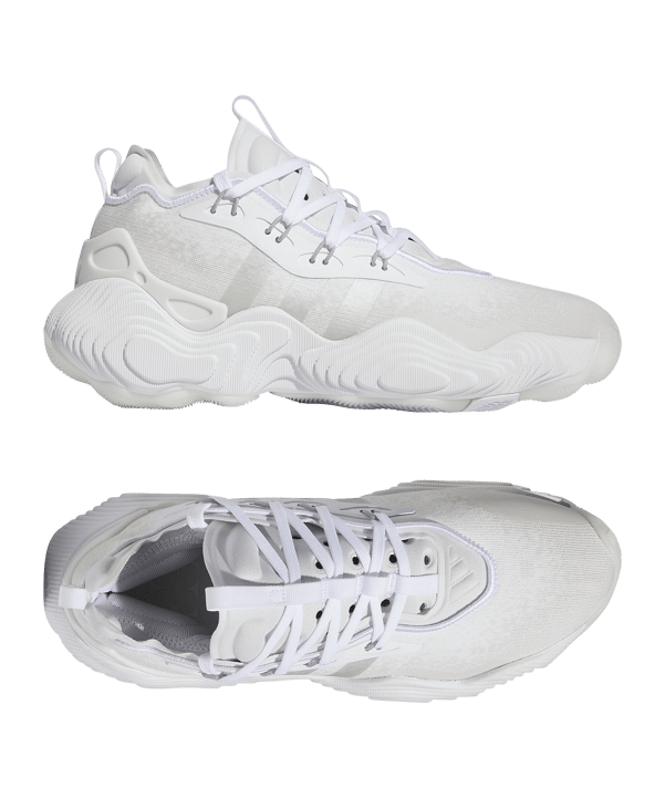 adidas Trae Young 3 bianco argento - bianco