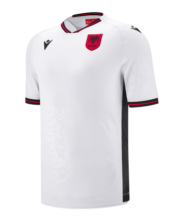Macron FSHF Albanien Trikot Away 2025 Weiß - weiss