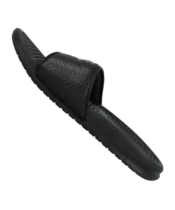 Nike Benassi JDI Badelatschen Schwarz F001 - schwarz
