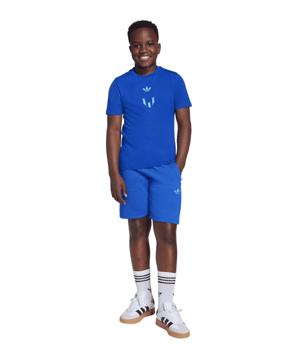 adidas Originals Messi T-Shirt Kids Blau - blau