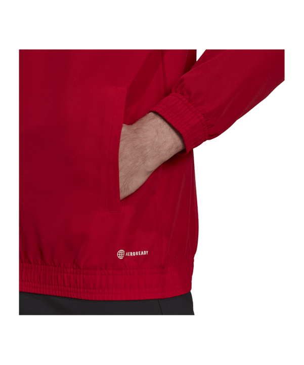 adidas Entrada 22 Präsentationsjacke Rot - rot