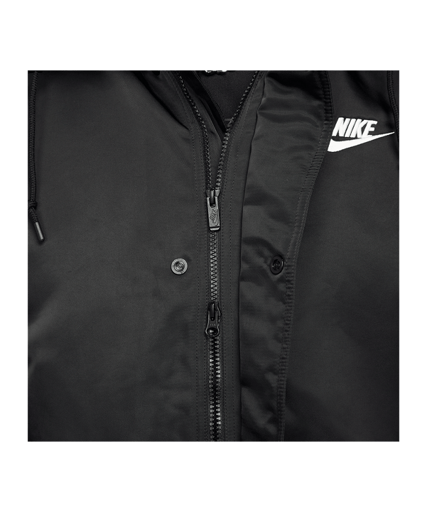 Nike Club Stadium Parka Jacke Schwarz F010 - schwarz