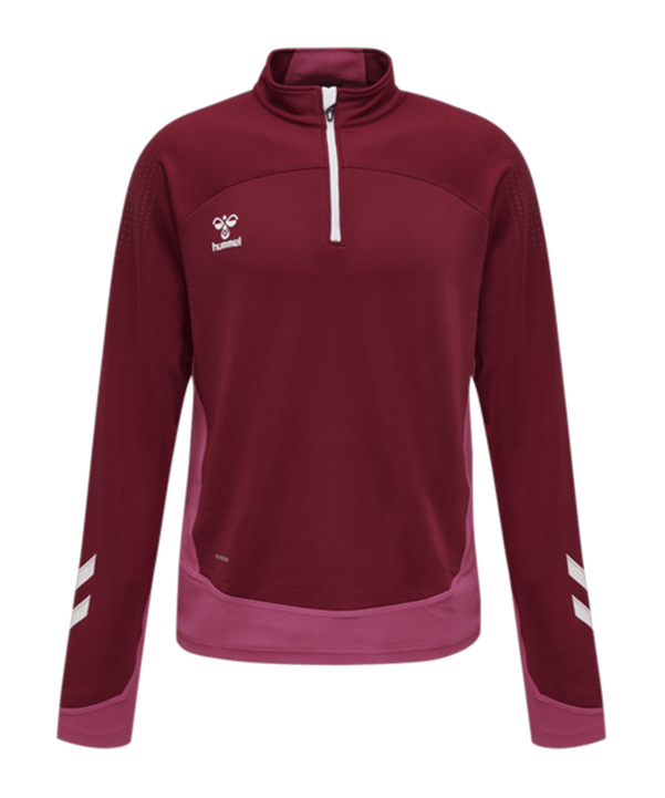 Hummel hmlLEAD HalfZip Sweatshirt Rot F3584 - rot