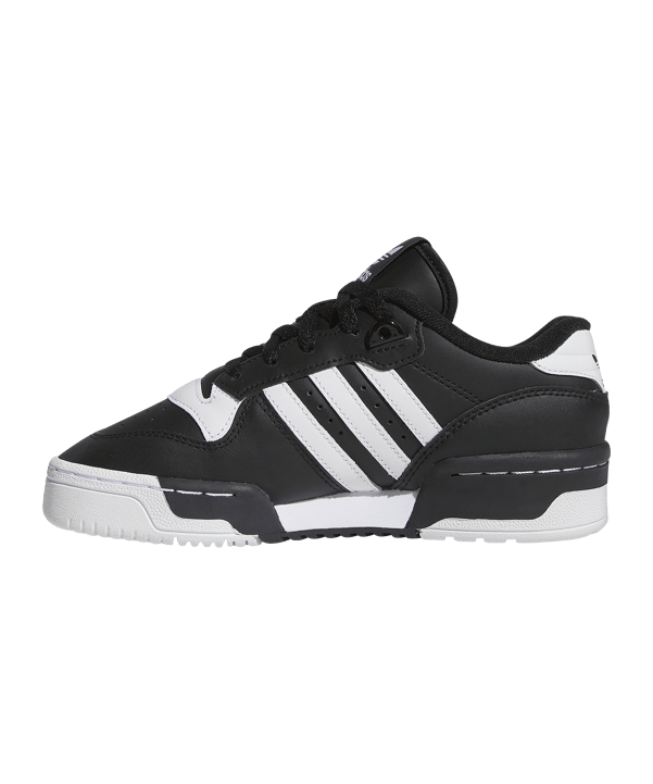 adidas Originals Rivalry Low Kids Schwarz Weiss - schwarz