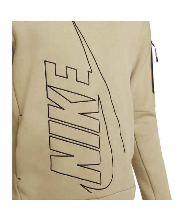 Nike Tech Fleece Graphic Hoody Grün F247 - gruen