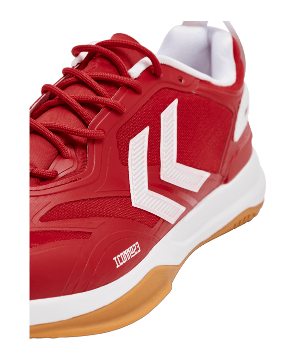 Hummel DAGAZ 2.0 Icon Hallenschuh Rot F4120 - weiss