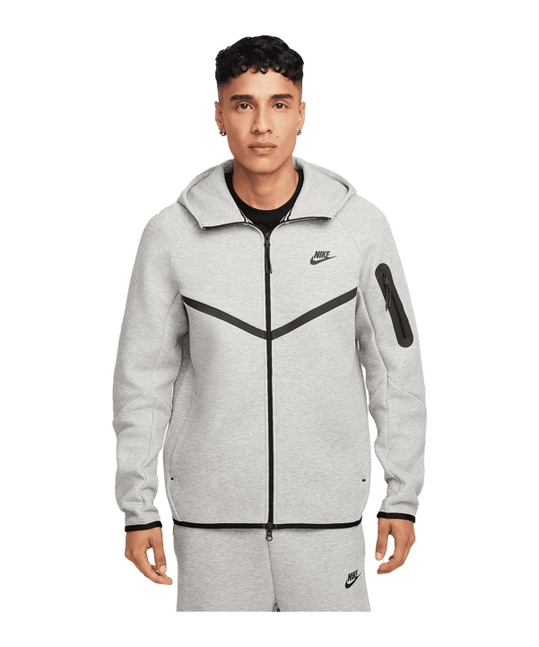 Nike Tech Fleece Full-Zip Windrunner Jas met capuchon Grijs K063 - grijs