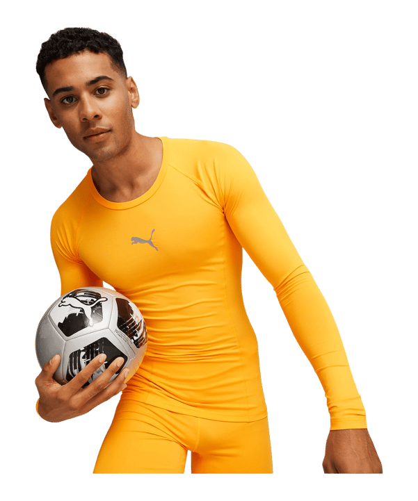 PUMA LIGA Baselayer Sweatshirt Orange F076 - orange