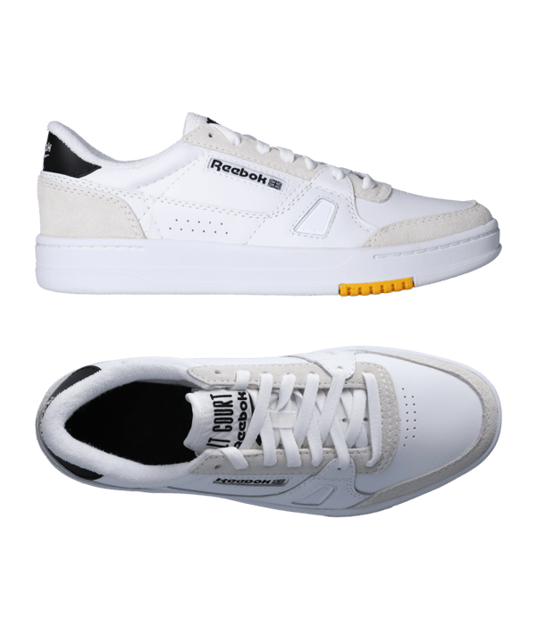 Reebok LT Court Weiss Schwarz Gelb - weiss