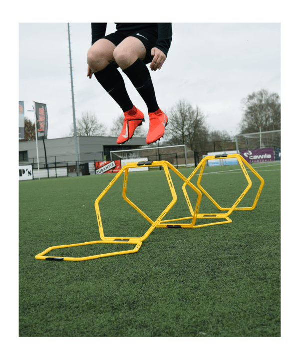 11teamsports Hexa-Hoops 50cm 6er-Set Gelb - gelb