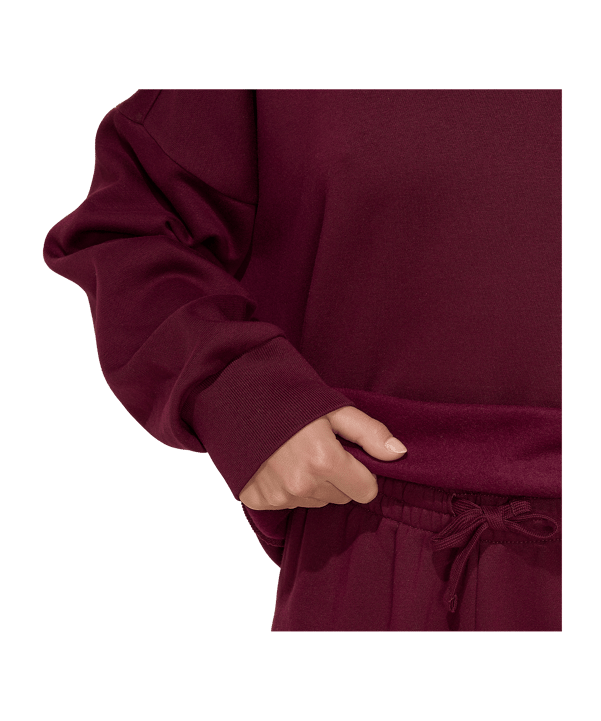 adidas 3 Stripes Studio Hoody Damen Rot - rot