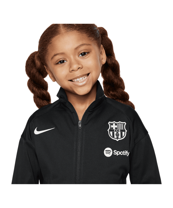 NAME IT Felpa Bambina NKFORIANA LS RLX SWE Bru BF - Manica Lunga, Nero, Taglia 8A (Cotone 70%) - 2