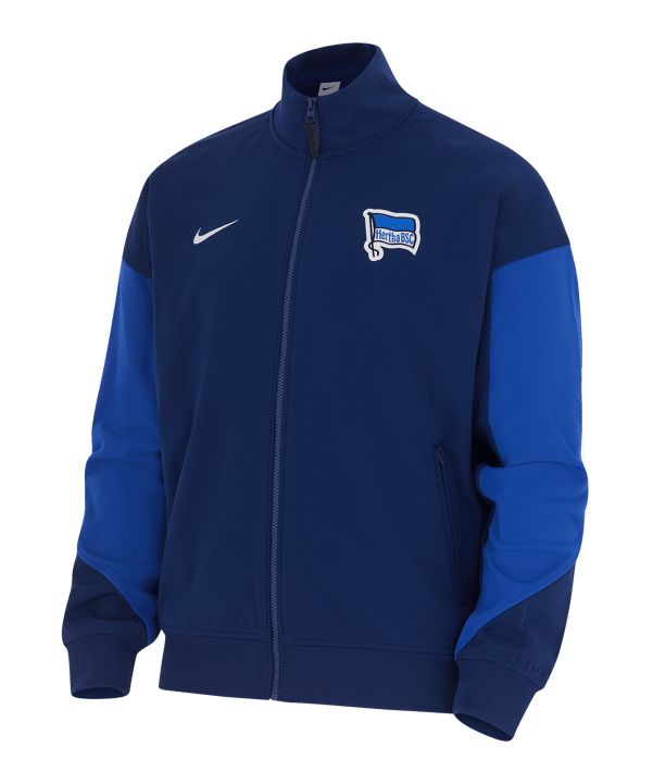 Nike Hertha BSC Academy Pro Anthmjacke Blau Weiss F492 - blau