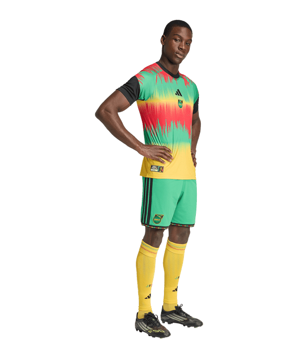 adidas JFF Jamaika Prematch Trikot Home WC 2026 Gelb - gelb