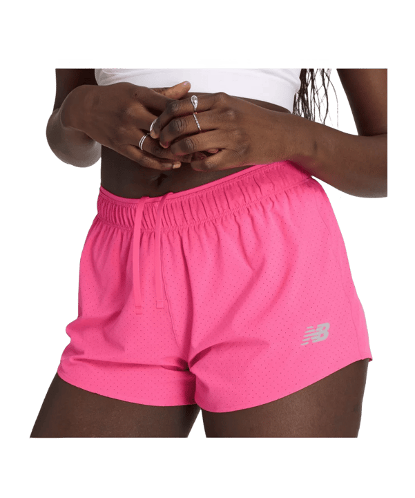 New Balance Laufshort Damen Rosa - rosa