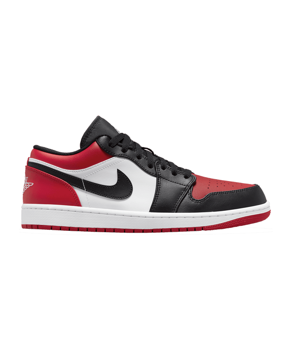 Jordan Air 1 Low Rot Weiss Schwarz F612 - rot