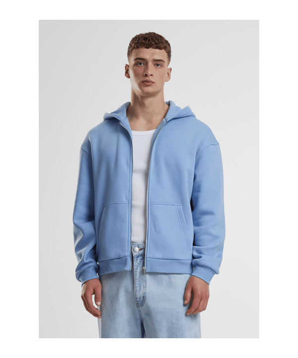 Urban Classic Fluffy Kapuzenjacke Blau - blau