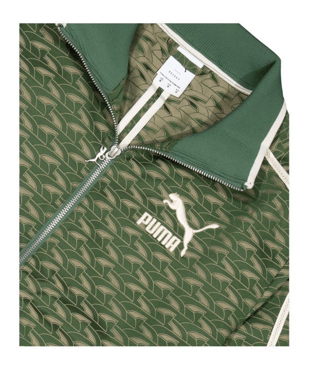 PUMA Players Lounge T7 Woven Track Jacke Grün F25 - gruen