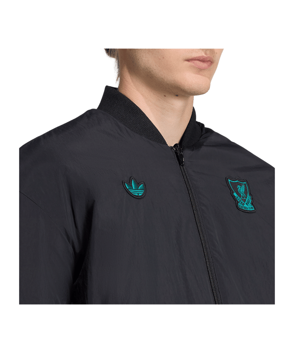 adidas FC Liverpool Icon Jacke Schwarz - schwarz