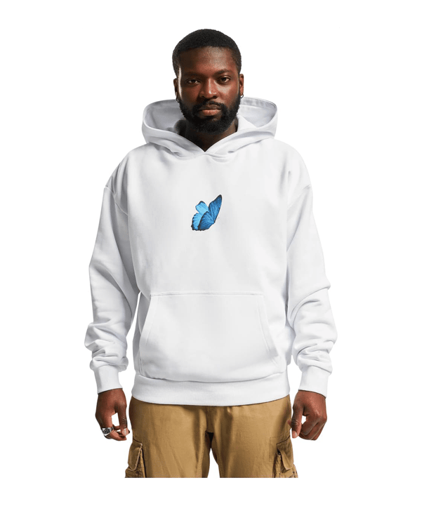 Mister Tee Le Papilloversized Hoody Weiß - weiss