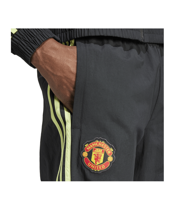 adidas Manchester United Woven Trainingshose Schwarz - schwarz