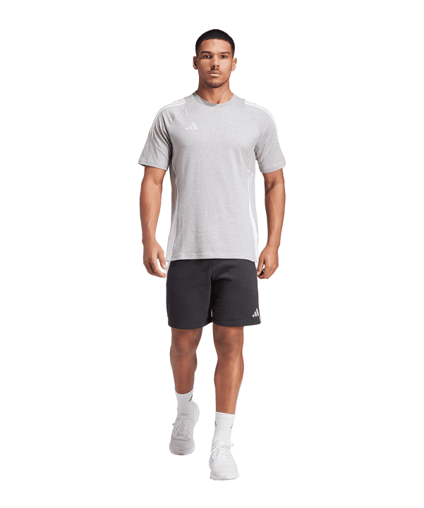 adidas Tiro 24 T-Shirt Grau Weiss - grau