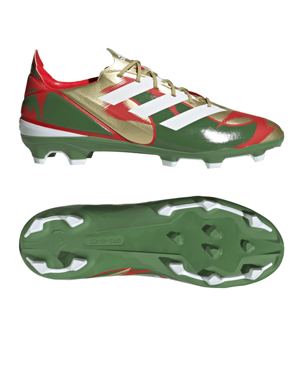 adidas Gamemode Iconic Footballs FG Grün Gold - gruen