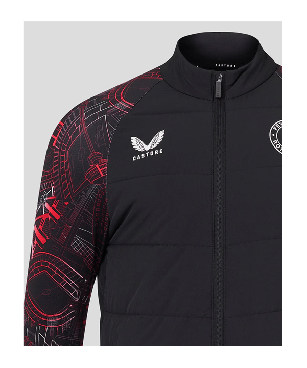 Castore Feyenoord Rotterdam Hybrid Jacke F001 - schwarz