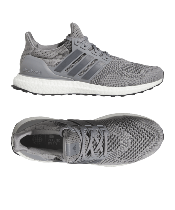 adidas Ultraboost 1.0 Grau Schwarz Laufschuh - grau