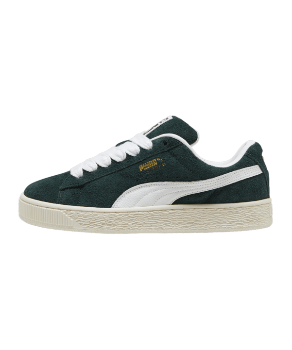 PUMA Suede XL Hairy Grün Weiss F02 - gruen