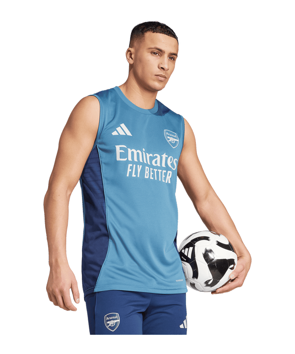 adidas FC Arsenal London Sleeveless Trainingsshirt Blau - blau