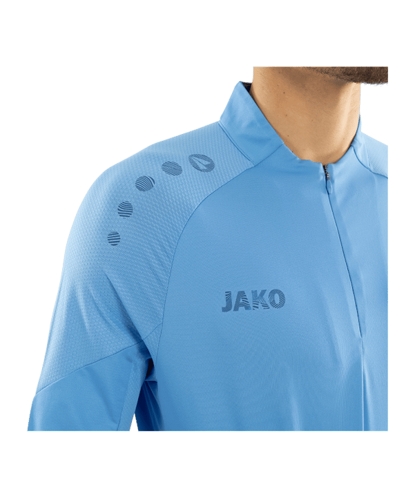 JAKO ZipTop Light Flow Sweatshirt Blau F430 - blau
