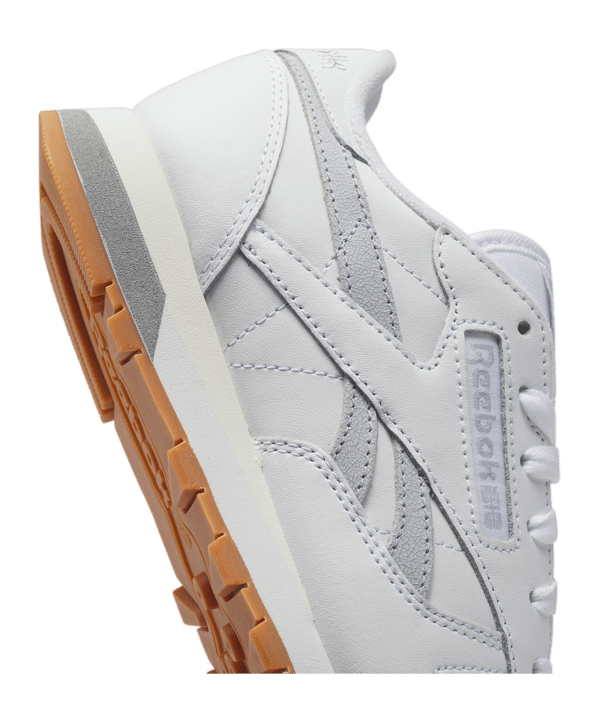 Reebok Classic Leather Damen Weiss Grau - weiss