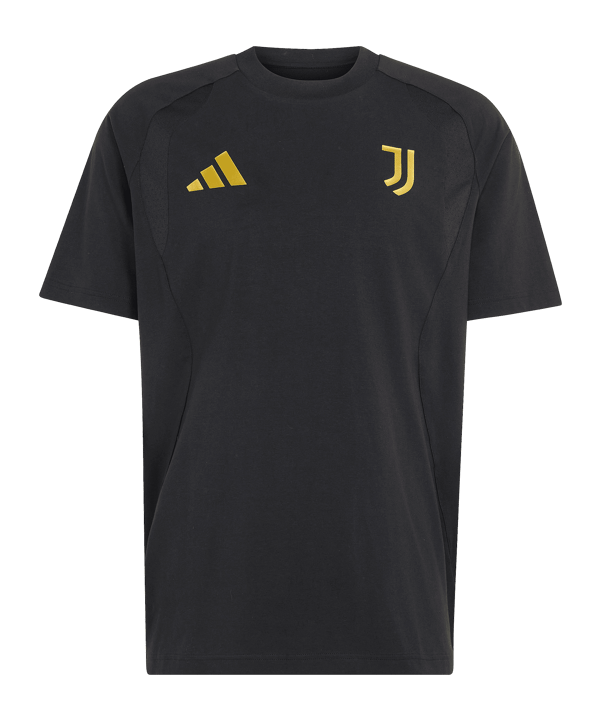 adidas Juventus Turin Tiro Travel T-Shirt Schwarz