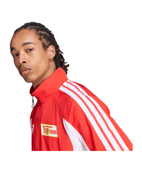 adidas 1. FC Union Berlin Anthem Jacke Rot - rot