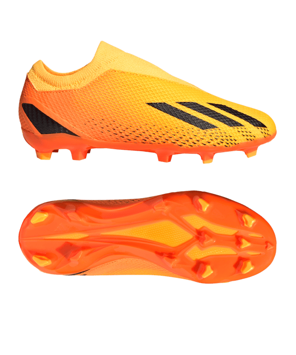 adidas X Speedportal.3 LL FG Heatspawn Kids Orange Gold Schwarz - gold
